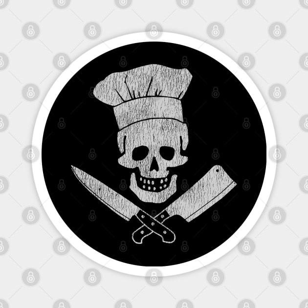 Anthony Boudain Skull Chef Vintage Magnet by toyrand